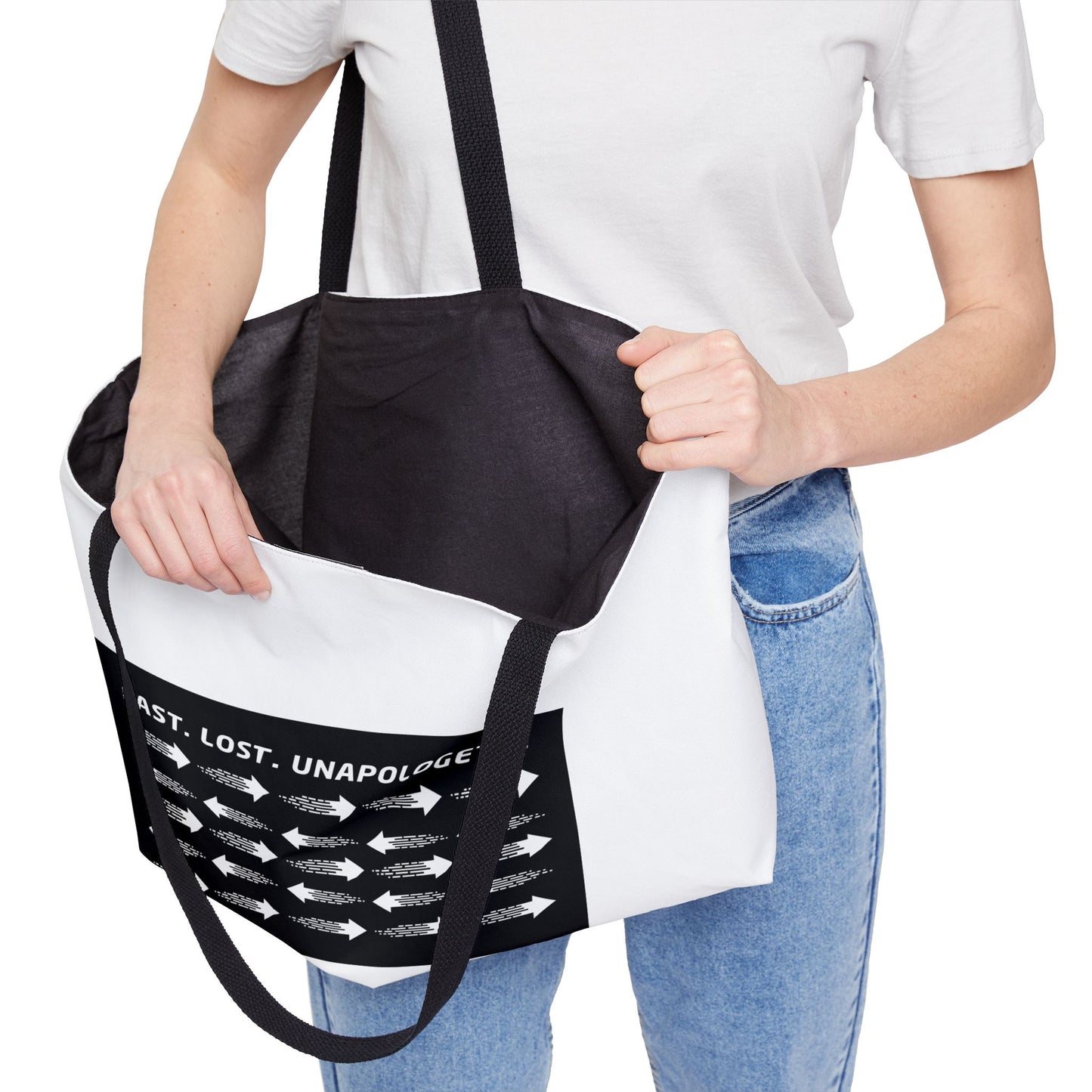 Fast. Lost. Unapologetic. – WIP25 Arrow Chaos Weekender Tote Bag
