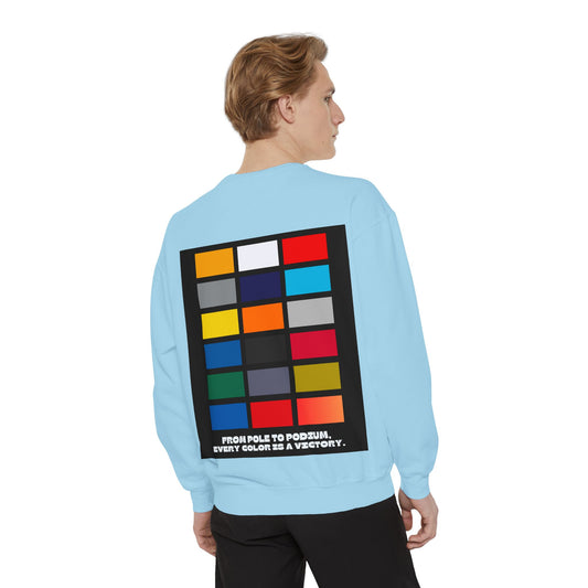 “From Pole to Podium” Sweatshirt | F1 Racing Team Colors & Victory-Inspired Apparel