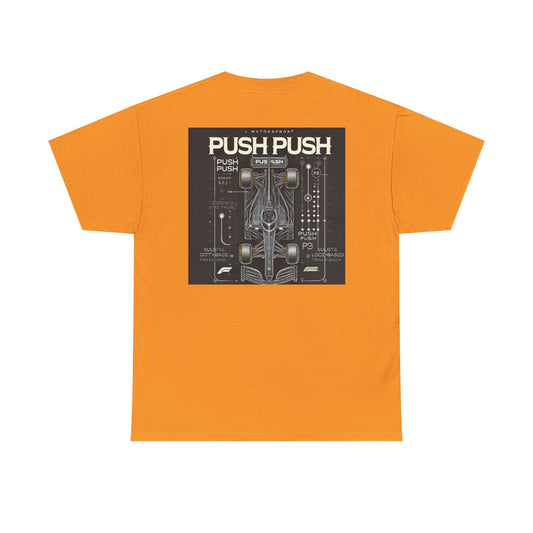 PUSH PUSH – Motorsport Streetwear Tee | Race Radio Command Edition