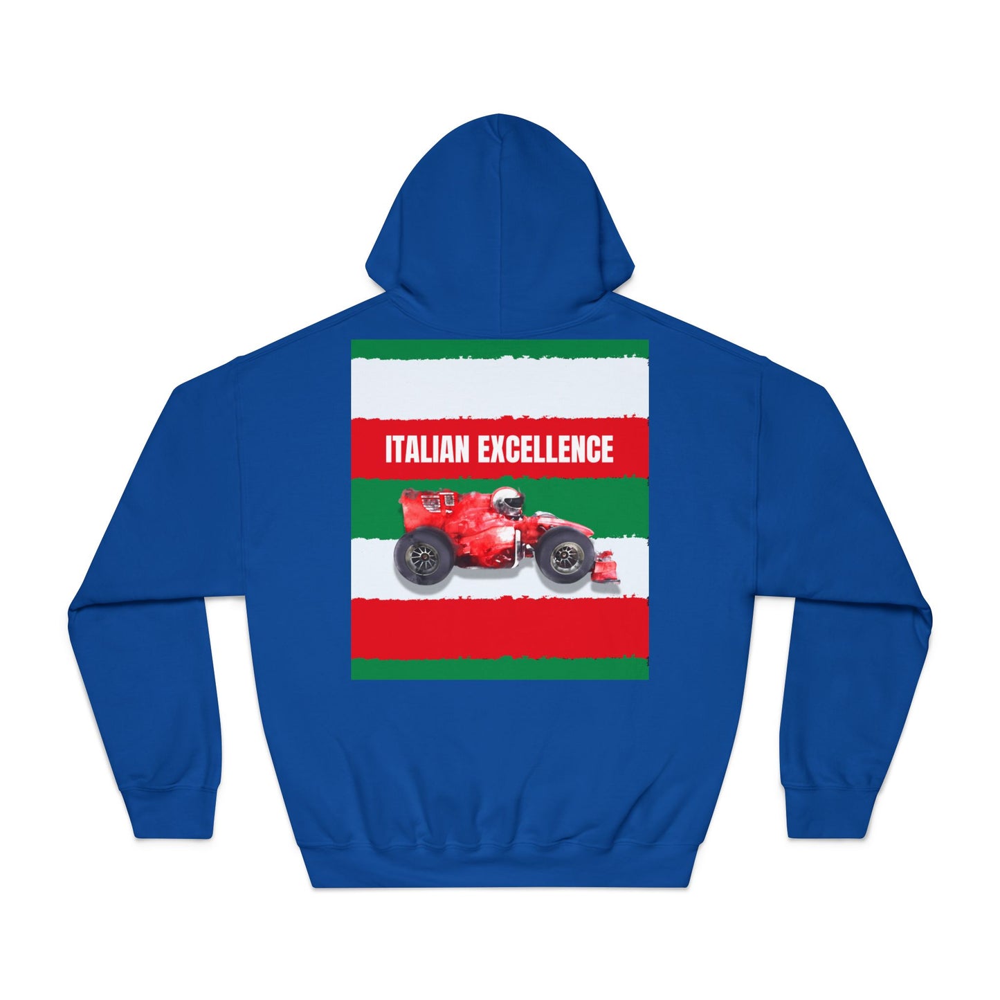 Ferrari “Italian Excellence” Hoodie – Red & Yellow Motorsport Design