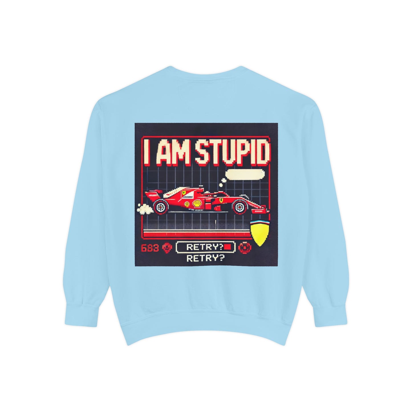 “I Am Stupid” – Charles Leclerc Racing Quote Sweatshirt | F1 Meme Apparel
