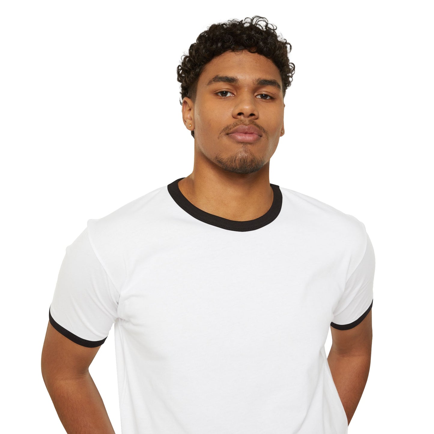 Retro 'Full Throttle' Unisex Cotton Ringer T-Shirt for Bold Statement