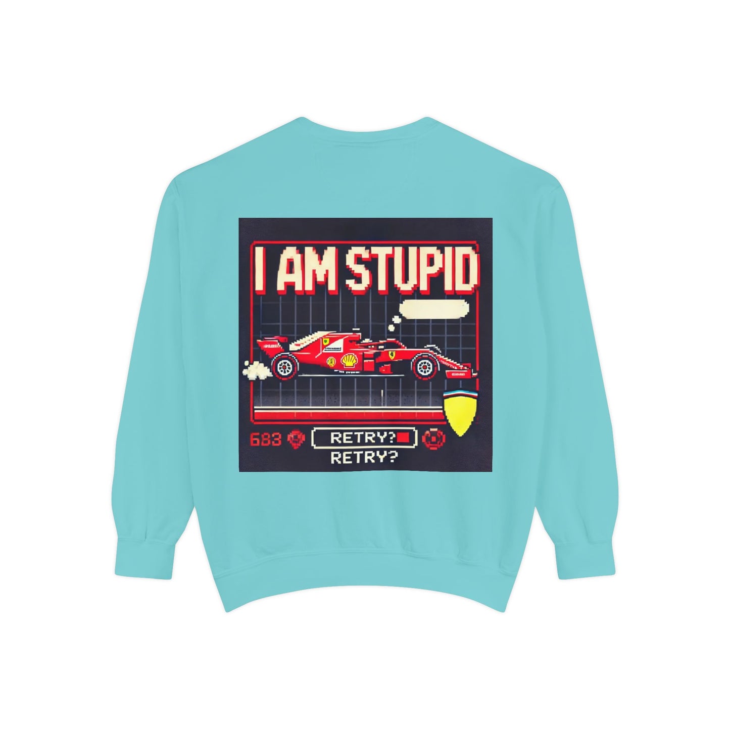“I Am Stupid” – Charles Leclerc Racing Quote Sweatshirt | F1 Meme Apparel