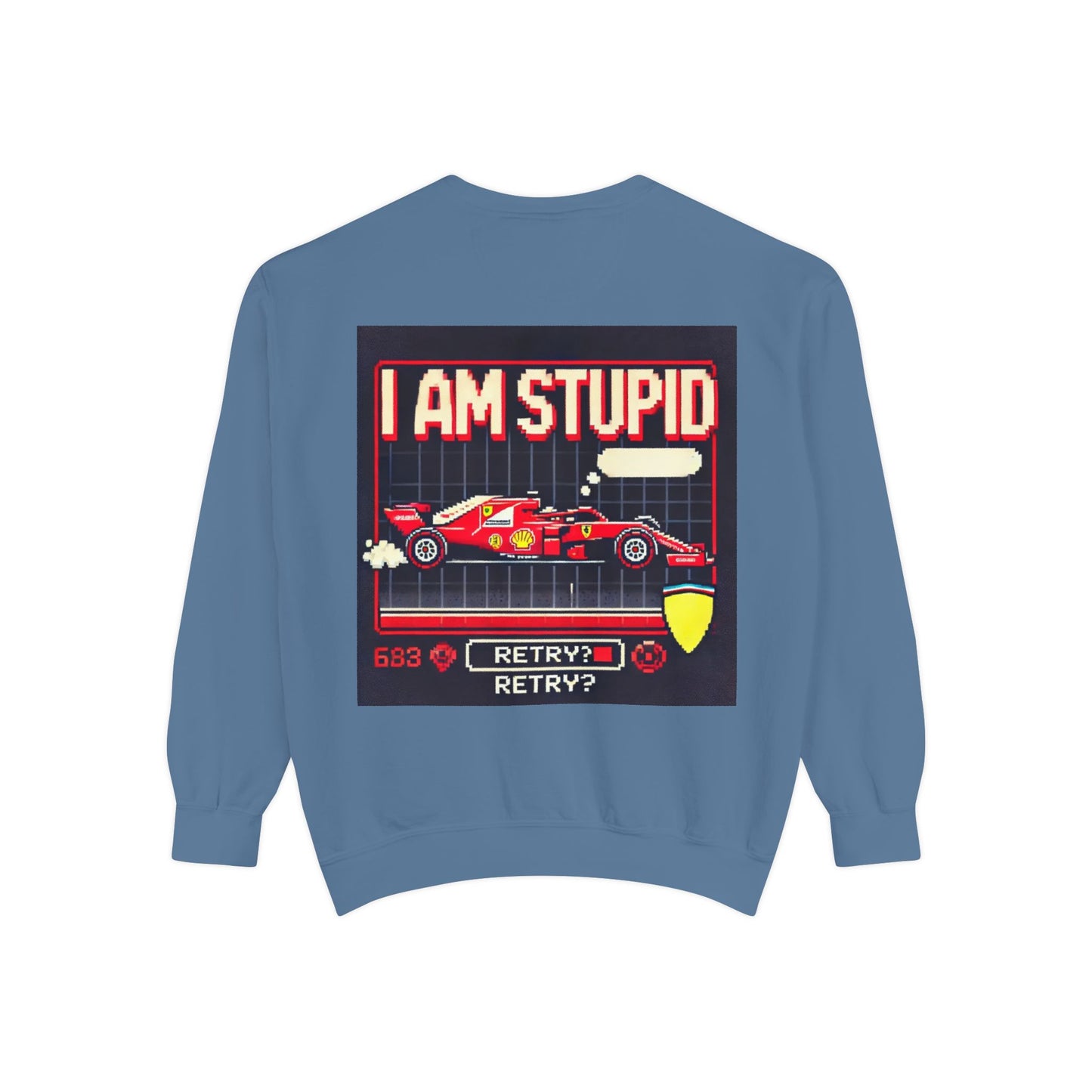 “I Am Stupid” – Charles Leclerc Racing Quote Sweatshirt | F1 Meme Apparel