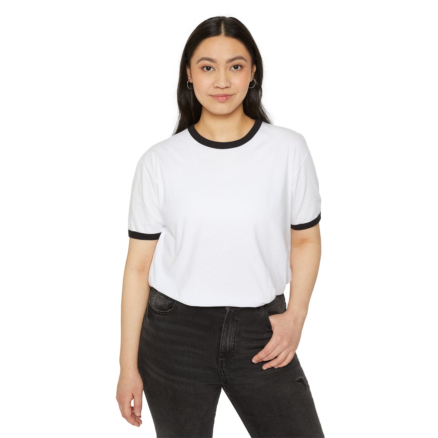 Retro 'Full Throttle' Unisex Cotton Ringer T-Shirt for Bold Statement